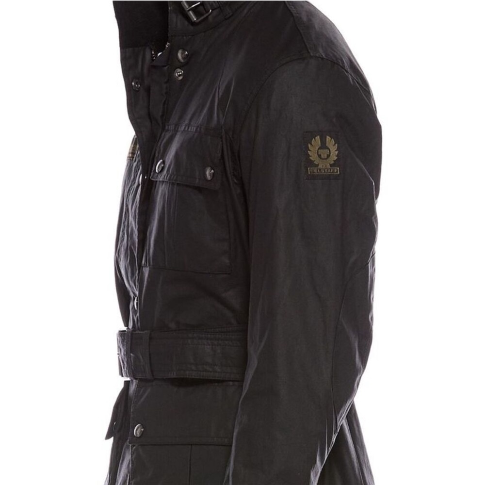 Belstaff  Heirloom Trialmaster Jacket, Black coated jacket size 14 - Picture 6 of 17